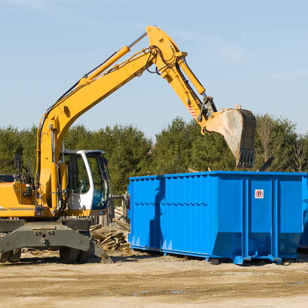 are there any restrictions on where a residential dumpster can be placed in Corley Iowa